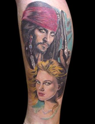 Pirates Tattoo On Leg Pics