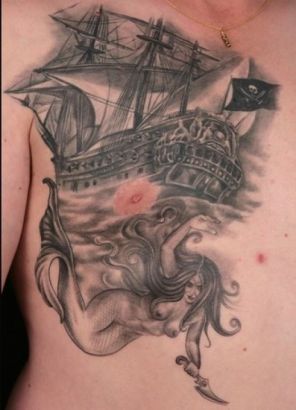 Pirates Chest Tattoo