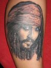pirates tattoo on hand