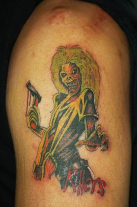 Iron Maiden Tattoo On Arm