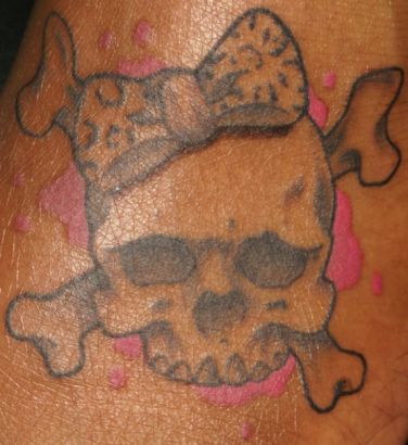 Girl Skull Tat