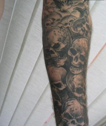 Skulls Tat Design