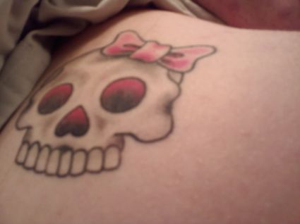 Skull Tat On  Back