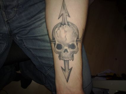 Skull With Arrow