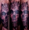 Bio Skull inked on arm