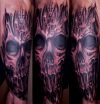 Bio Skull inked on arm