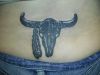 bull skull tattoo