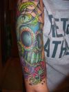 color skull tat pic