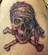 skull and cross bone tat 