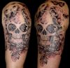 skull arm tat