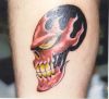 leg skull tat