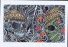 skull tat print