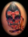 tattoo print on skull