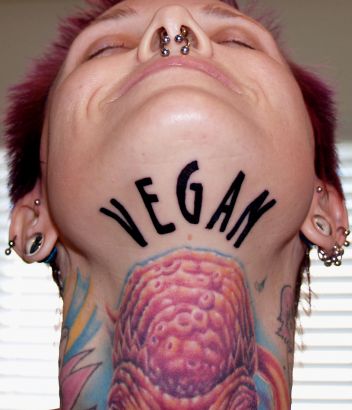 Vegan Text Tattoo