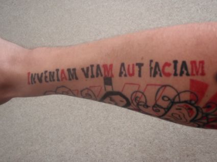 Color Text Tattoo