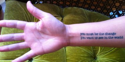 Text Tattoos On Hand