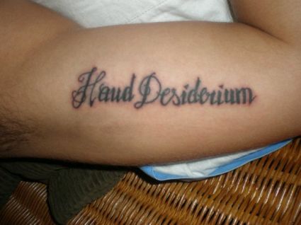 Latin Text Tattoo