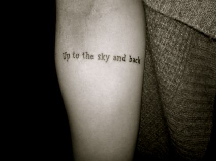 Text Tattoo Hand
