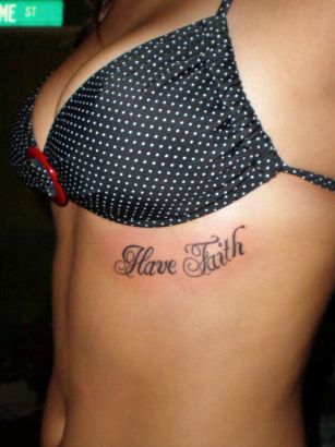 Text Rib Tats Pics