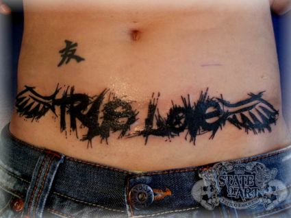 True Love Text Tattoo