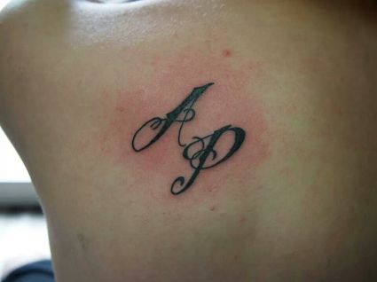 AP - Text Tattoo On Back || Tattoo from Itattooz