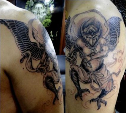 Demon Arm Tattoo