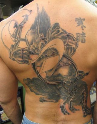 Demon Back Tattoo