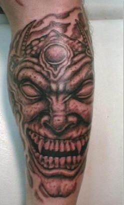 Demon Face Pic Tattoos