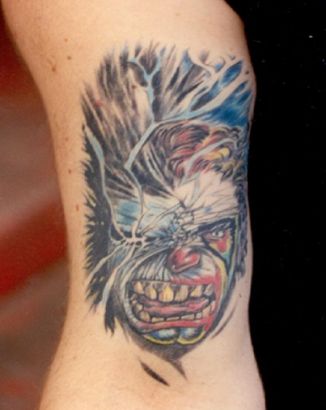 Demon Face Tattoo Image