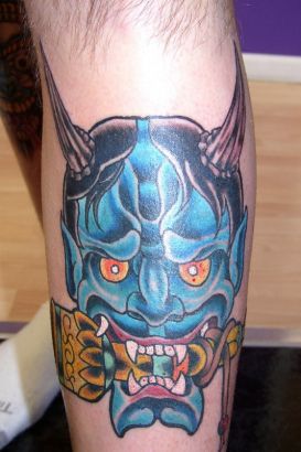 Demon Face Tattoos Pics