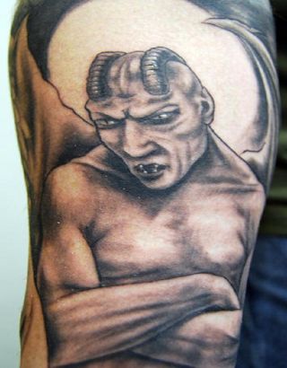 Demon Pic Of Tattoo On Arm