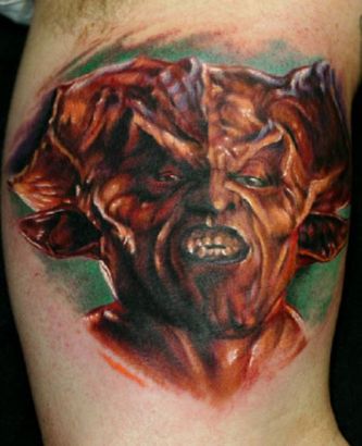 Demon Tattoo Images On Arm