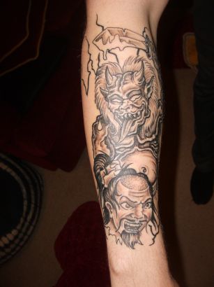 Demon Tattoos On Arm