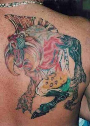 Demon Tattoos On Back