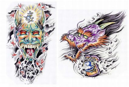 Dragon And Demon Tattoo