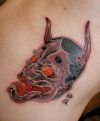 demon head tattoo