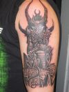 demon pics tattoo on arm