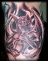 demon tattoo images on calf