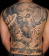 demon tattoos image on back