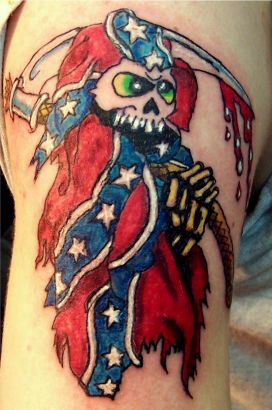 Cartoon Reaper Tattoo