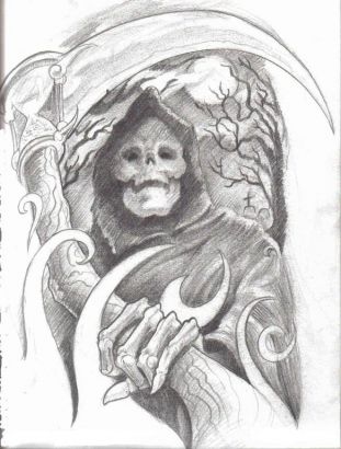 Free Grim Reaper Tattoo Image