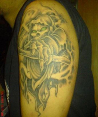 Grim Reaper Arm Images Tattoo