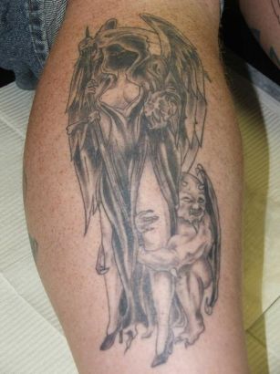 Grim Reaper Girl Tattoo