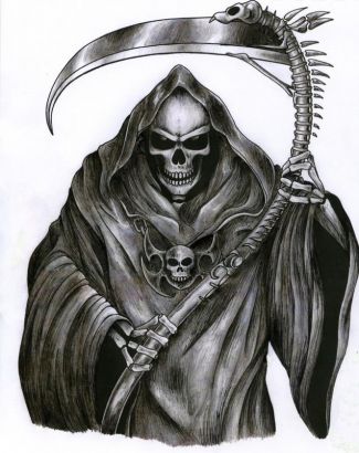 Grim Reaper Image Tattoo