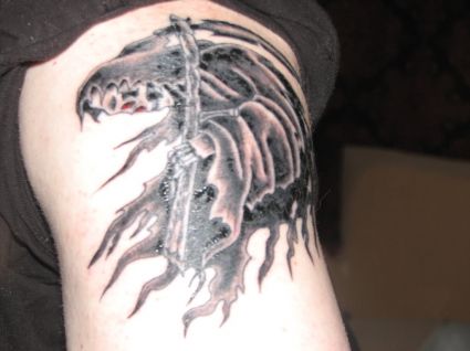 Grim Reaper Images Tattoos On Arm