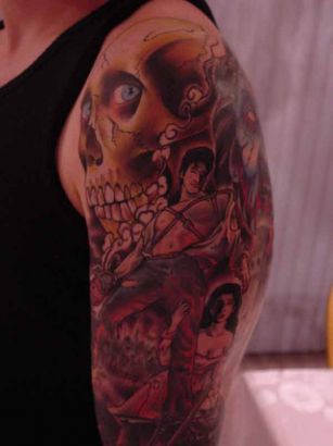 Reaper Pictures Tattoo On Arm