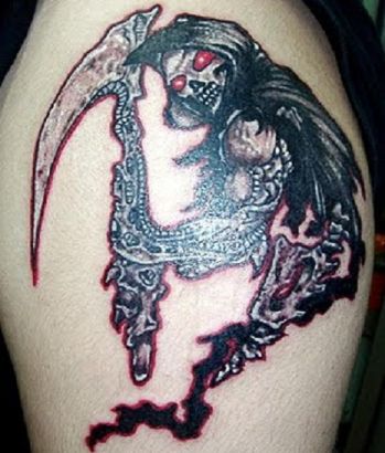 Grim Reaper Tattoo Images On Arm