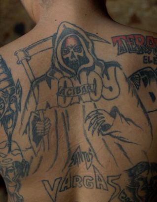 Reaper Tattoo On Back