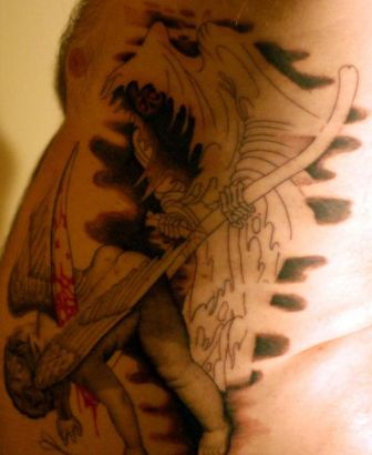 Scary tattoos, Reaper tattoos, Tattoos of Scary, Tattoos of Reaper, Scary tats, Reaper tats, Scary free tattoo designs, Reaper free tattoo designs, Scary tattoos picture, Reaper tattoos picture, Scary pictures tattoos, Reaper pictures tattoos, Scary free tattoos, Reaper free tattoos, Scary tattoo, Reaper tattoo, Scary tattoos idea, Reaper tattoos idea, Scary tattoo ideas, Reaper tattoo ideas, grim reaper and dead cherub tattoo