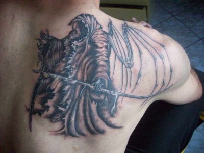Scary tattoos, Reaper tattoos, Tattoos of Scary, Tattoos of Reaper, Scary tats, Reaper tats, Scary free tattoo designs, Reaper free tattoo designs, Scary tattoos picture, Reaper tattoos picture, Scary pictures tattoos, Reaper pictures tattoos, Scary free tattoos, Reaper free tattoos, Scary tattoo, Reaper tattoo, Scary tattoos idea, Reaper tattoos idea, Scary tattoo ideas, Reaper tattoo ideas, grim reaper tattoo on right shoulder blade